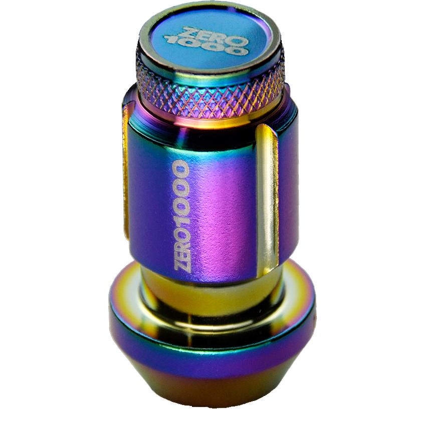 ZERO-1000 レーシングロックナット 707-LB001C 45mm 袋ナット 4個入り M12×P1.5 (21mm 1.5) ホイールナット クロモリ | 零1000 | 01