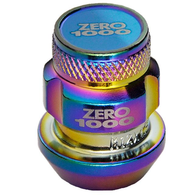 ZERO-1000 レーシングロックナット 707-LC002C 28mm 袋ナット 4個入り M12×P1.25 (21mm 1.25) ホイールナット クロモリ | 零1000 | 01