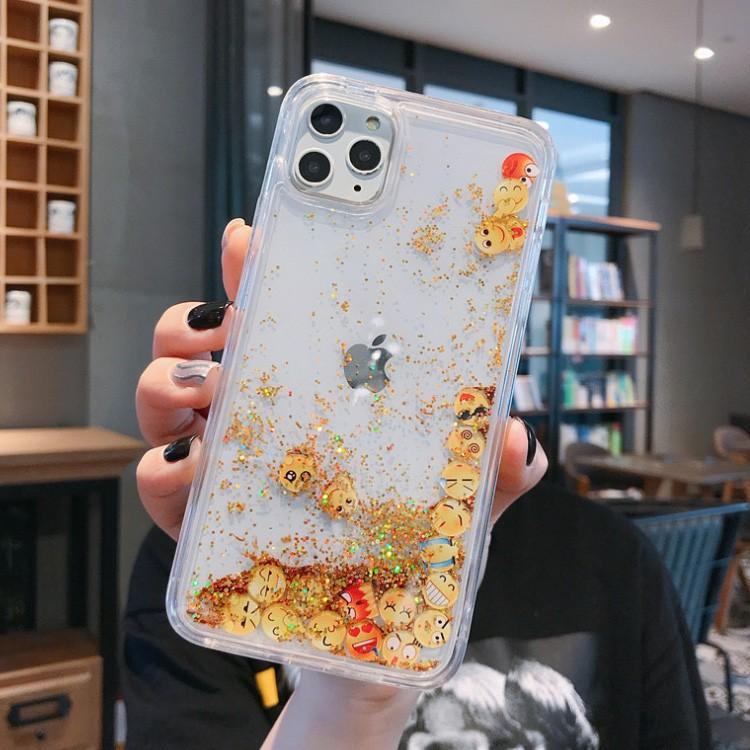 Iphoneケース Iphone11 11pro Max Iphonexr Xs X Iphone 8 Plus 7 スマホケース 流砂 ラメ 顔文字 アイコン ゴールド 可愛い キラキラ 萌え 透明 グリッター Tpu C Smp 0014 Creezy 通販 Yahoo ショッピング