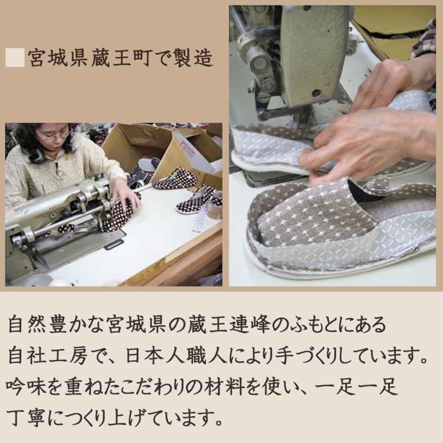 スリッパ シマエナガ外縫い Mサイズ 約25cmまで 日本製 洗える｜creo｜15