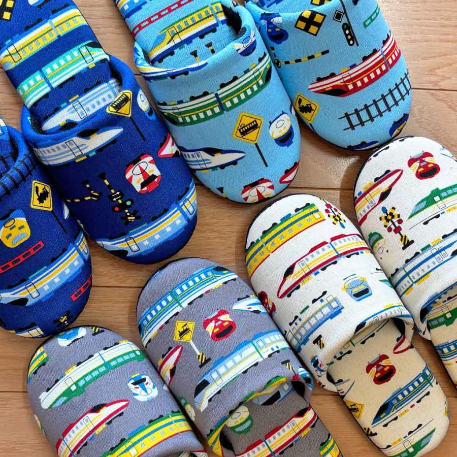 子供用 スリッパ 新幹線ソフト 20cm 22cm 日本製 かっこいい 乗り物