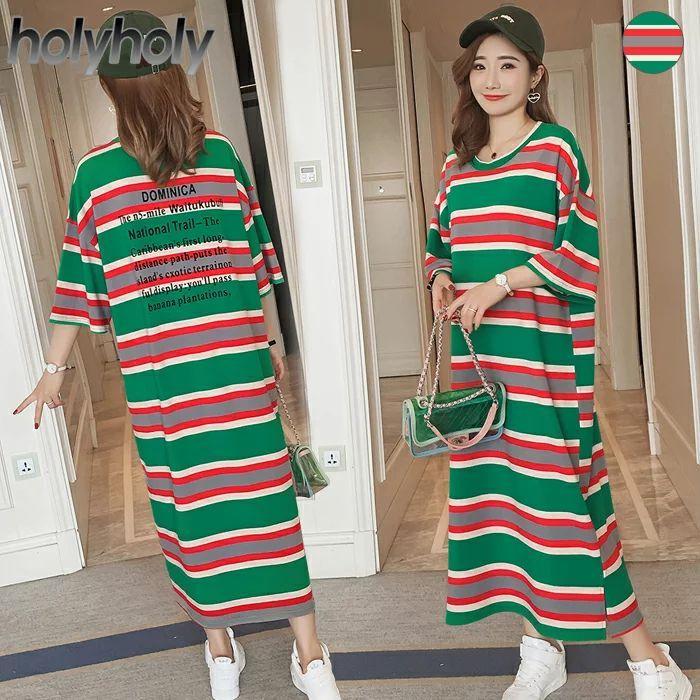 トリコロールボーダー半袖ワンピースtシャツ ワンピース トップス カットソー ボーダー ロゴ 半袖 ロング丈 フルレングス バイカラー ロング丈tシャ Holyholy1362 Creostore 通販 Yahoo ショッピング