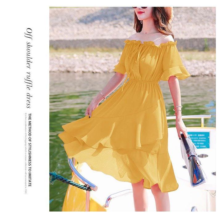 出群 ワンピース レディース 夏 半袖 リゾート ハワイ サマーワンピ オフショル オフショルダー オフショルワンピ 肩出し 肩見せ 肌見せ きれいめ かわいい メール Praxisfrauendorf De