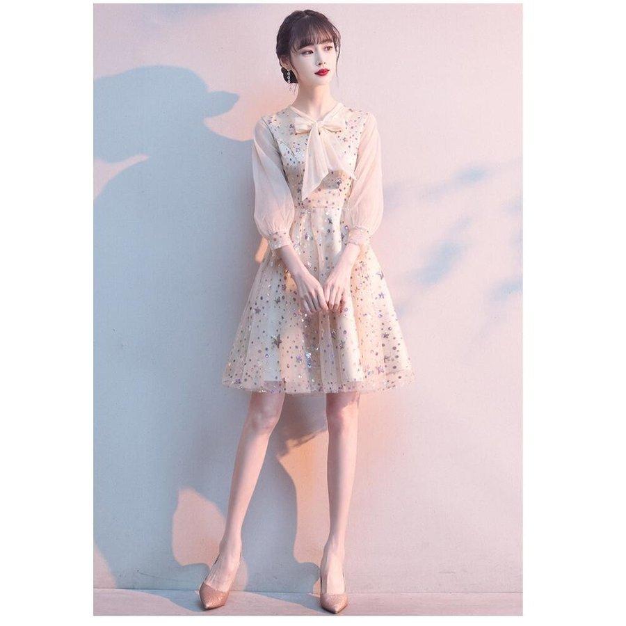 期間限定大特価 パーティードレス ウエディングドレス リボン付き ミモレ丈ドレス 代 30代 40代 Aラインワンピース おしゃれ お呼ばれ 卒業式 結婚式ドレス 成人式 披露宴 アウトレット 格安通販 Gaains Com