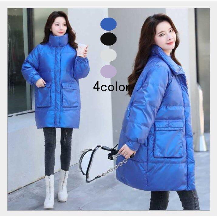 大人女性の 防寒着 防風 冬服 ロング丈コート ダウンジャケット ダウンコート レディース 中綿ジャケット 暖かい カジュアル 立ち襟 大きいサイズ 長袖アウター オシャレ 中綿コート サイズ M Www Collectiviteslocales Fr