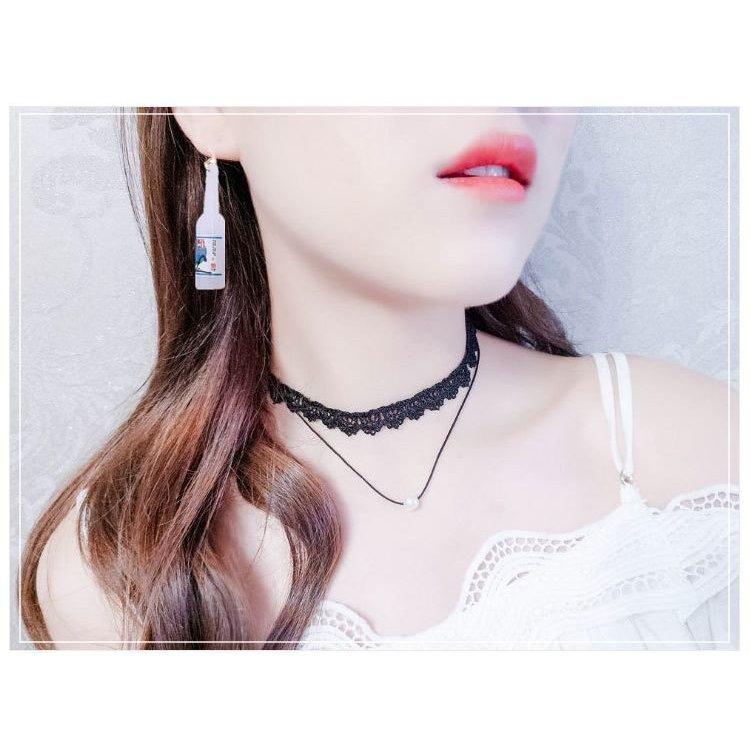 ピアス ボトル お酒 アクセサリー ジュエリー 雑貨 韓国語バージョン レッド グリーン 赤 緑 レディース 女性 おしゃれ シンプル Niu1105b697 Creostore 通販 Yahoo ショッピング