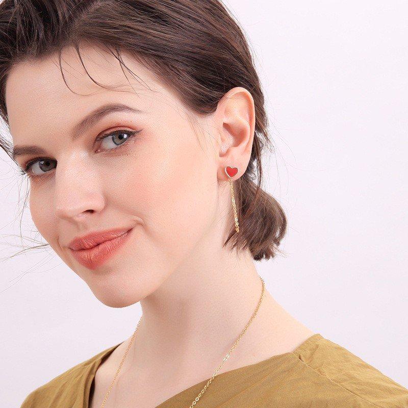 バックキャッチピアス キャッチチェーンピアス スタッドピアス ハート レディース アクセサリー おしゃれ きれいめ 可愛い かわいい 女性用 婦人用 Niu1109e849 Creostore 通販 Yahoo ショッピング