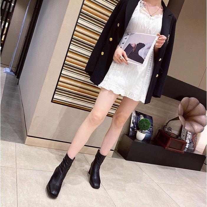 割引クーポン ショートブーツ レディース 秋冬新作 疲れない 歩きやすい スエード ローヒール ショート 靴 厚底 シューズ 黒 ブーティー カラー ブラック Turningheadskennel Com