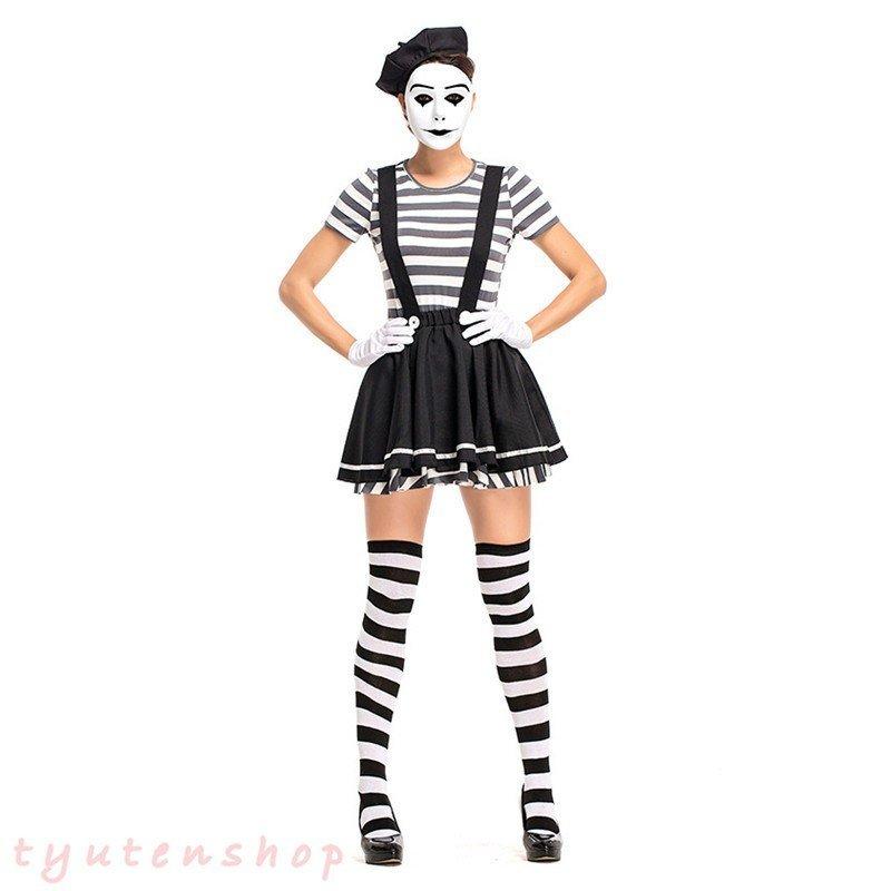 ハロウィン仮装レディース かわいいサーカスピエロコスプレ大人用フランス風 変装 コスプレ衣装 クリスマスキャラクター服 ステージ衣装 演劇演出服 変装 ステージ衣装 Wm0722b131 Creostore
