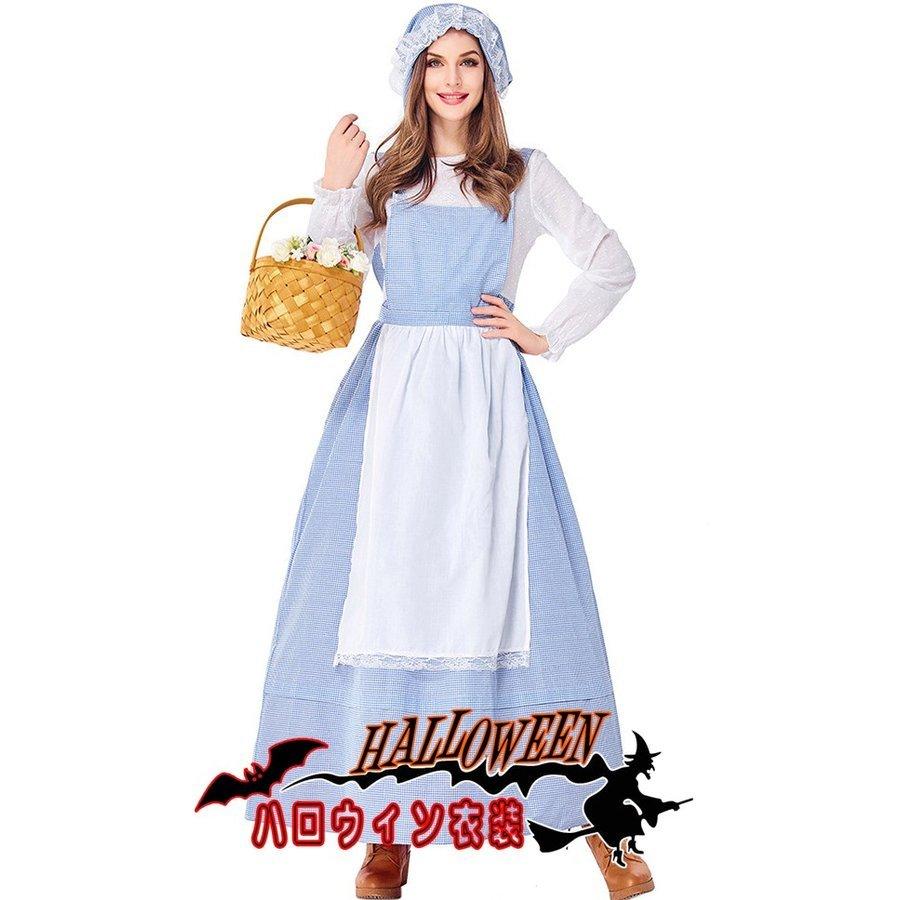 大きいm Xxlハロウィン衣装 大人用 衣装 女性用 コスプレ メイド服 コスプレ コック コスチューム 農場 衣装 キャラクター衣装 ハロウィン 牧場 Creostore レディース ガールズ ハロウィーン Wm0918a0