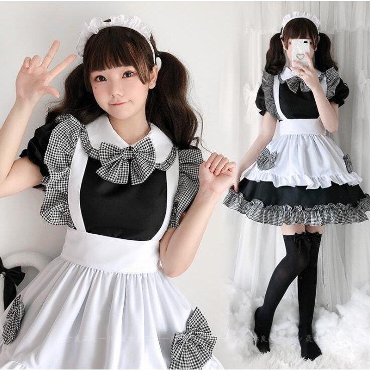 ワンピース Creo Wm1019a004 白 メイド服 仮装 パーティー変装 コスプレ 楽器 手芸 コレクション 猫 女王 魔女 パーティー変装 レディース ロングドレス 巫女 黒 魔法使い メイド ハロウィン衣装 仮装 4点セット コスチューム
