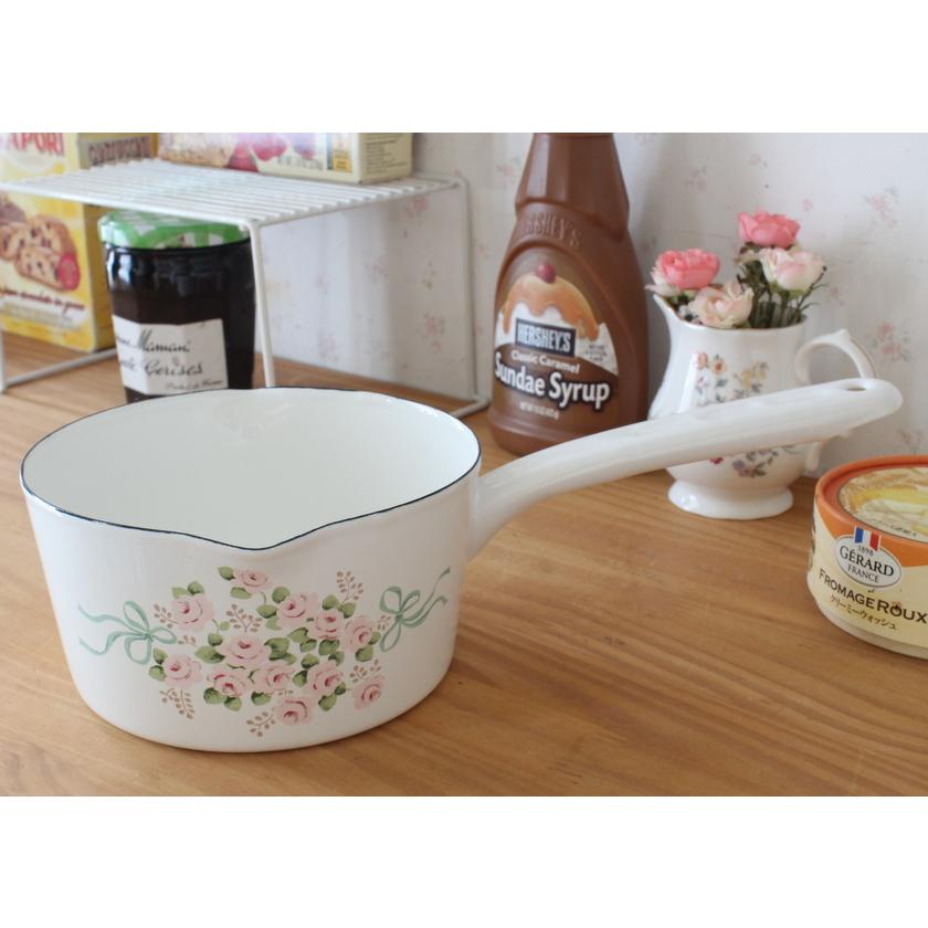 イマン　エマ両口ミルクパン（新品未使用品） イマン エマ ホーロー 両口ミルクパン : クレッシェンド - 通販