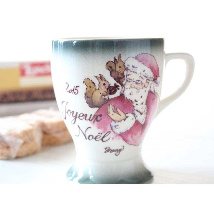 Many（食器） マニー クリスマス陶器 ベルマグ りす(グリーン 