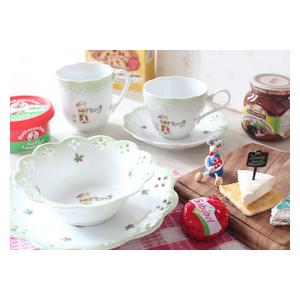 マニー クリスマス・レース陶器 ティーカップ(グリーン) : 11012933 