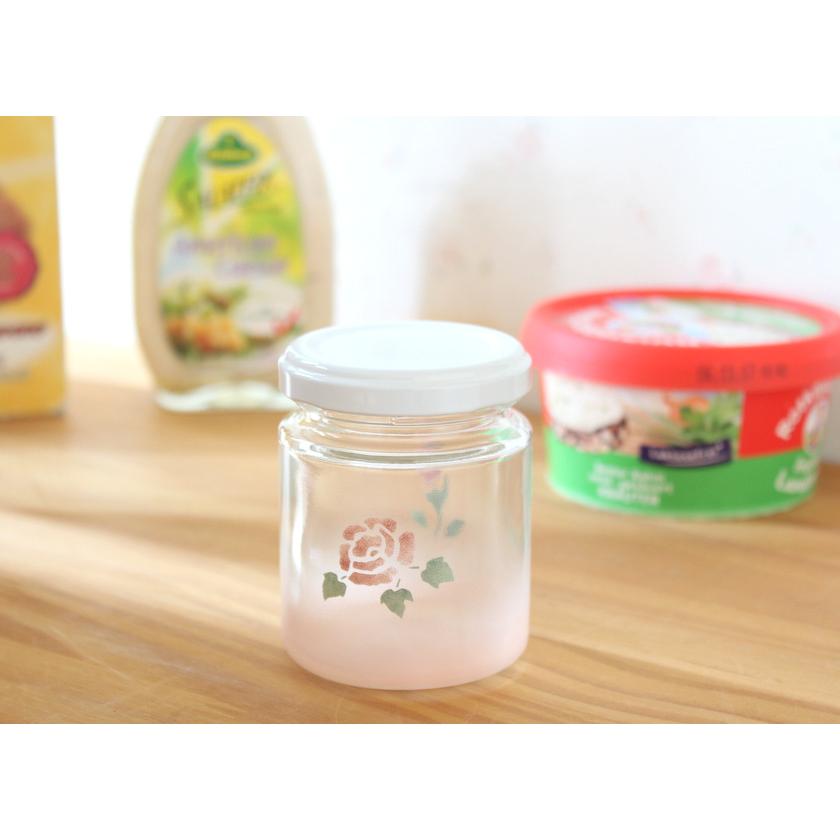 マニーローズ ガラス瓶キャニスター マニーローズ ガラスキャニスターL