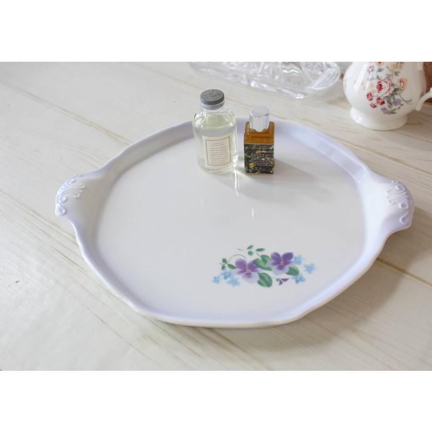 Many（食器） マニー ヴィオレ バロックアナイス 陶器 手つきトレー