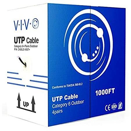 クラシック 23 Cable, Ethernet CCA Cat6, Bulk 1,000ft Black VIVO AWG, Cat Box, Pull UTP ヨガマット クラシック 23 Cable, Ethernet CCA Cat6, Bulk 1,000ft Black VIVO AWG, Cat Box, Pull UTP ヨガマット