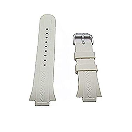 50 Off 時計バンド Carrera時計バンドフラットホワイトポリウレタンバンドbukleクラスプ付き 激安単価で Camaramunicipalsrj Mg Gov Br