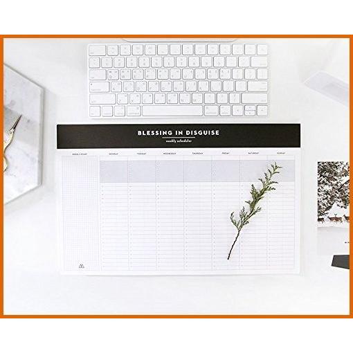 内祝い メモ So Chic デスクトップ ウィークリープランナーパッド 日付なし カレンダー デスクパッドオーガナイ 爆売り Zoetalentsolutions Com