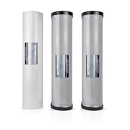 送料無料 3段階 Whole 浄水器部品 アクセサリー House 水ろ過システム用交換カートリッジ インチ Big Blue 水ろ過システム用交換カートリッジ 堆積物およびカーボンブロックフィルター付き 堆積物およびカーボンブロックフィルター付き 塩素 臭気 Nb01mqrn8c3y Crescent