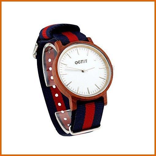 超特価激安 ユニセックス木製腕時計 木製クォーツアナログ腕時計 竹カジュアル腕時計ナイロンマルチ 安いそれに目立つ Artech Mi It