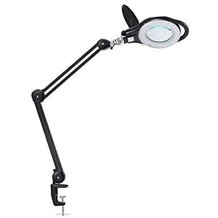 経典ブランド Magnifying Dimmable PHIVE Lamp, Magnifier LED Desk Cla with Light Lamp/Task LED電球、LED蛍光灯