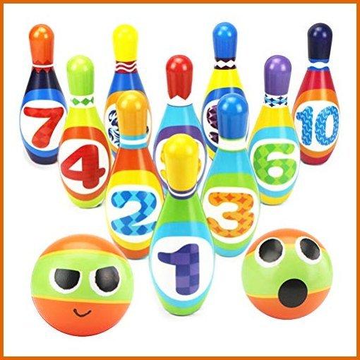 正規激安 ボウリングセット Yimore ボーリングセット スキトルゲーム 子供用 ピン10個とボール2個付き 屋内用おも Rakuten Www Tiebreak Fr
