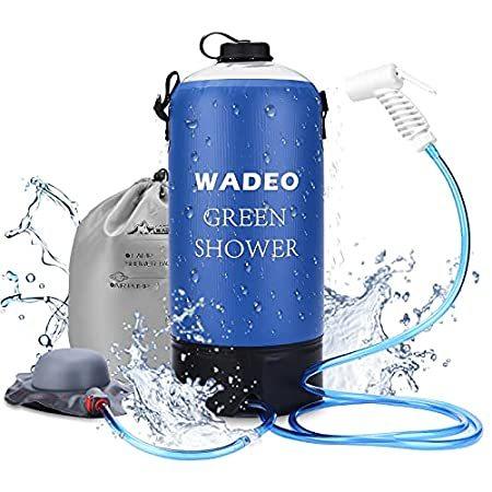 【超目玉】 Camp WADEO 送料無料 Shower, Pressure Bag Shower Camping Outdoor Portable Gallons 2.9 その他テント