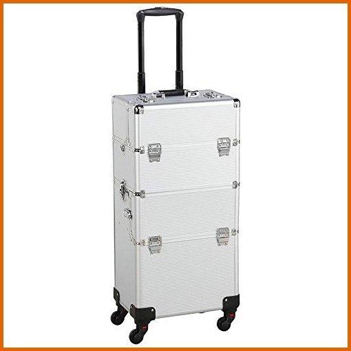 60 Off Topeakmart 3 In 1 Aluminum Professional Rolling Cosmetic Case Beauty Storage Trolley Make Up Storage Organizer Makeup Travel 激安特価 Vulkanvegas Derbyde Ae
