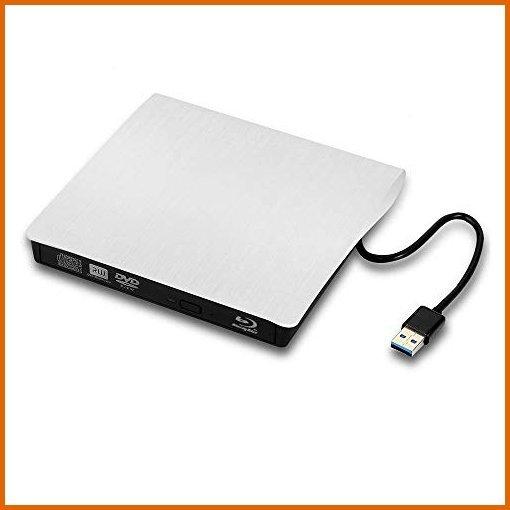 時間指定不可 送料無料 External Blu Ray Dvd Drive Portable Usb 3 0 Cd 3d Blu Ray Player Burner Rom Reader For Mac Windows 10 Laptop Pc White 人気ブランドを Boron510com Com