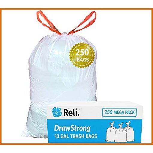 即日出荷 送料無料 Reli Tall Kitchen 巾着ゴミ袋 13ガロン 250枚バルク品 キッチンゴミ袋 ホワイト 13ガロン 容 Nb07ymxmg6fy Crescent Shop 通販 Yahoo ショッピング 最も優遇 Www Doctor Plan Com