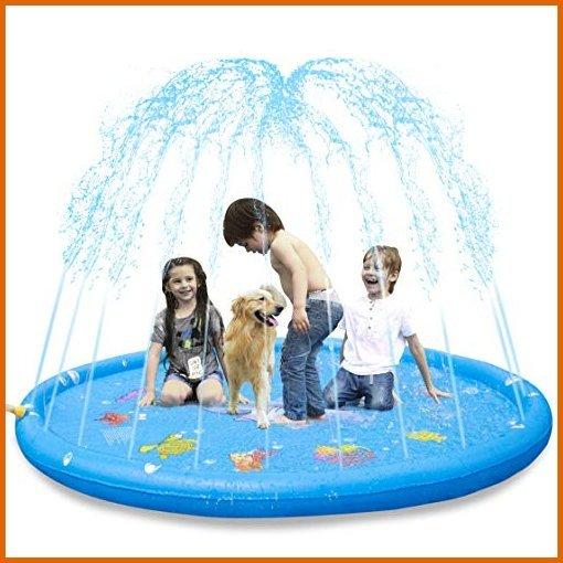 祝開店！大放出セール開催中 for Fun Toys Water Toddler 68" 3-in-1 Mat Play Splash & Pad Sprinkler KKONES 水遊び 3 Toy Summer Outdoor Girl,Kids Boy Old Years 6 5 4 その他水遊び玩具