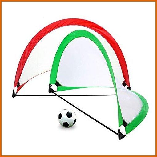 最安値挑戦 サッカー Portable 折りたたみ式サッカーフットサルポップアップサッカーゴール キャリーバッグ付き2つ 楽天ランキング1位 Relaxklub Eu