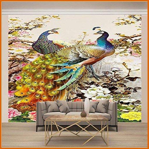 正規激安 ウォールデコレーション 3d壁紙ポスター 美しい孔雀 カスタム大規模な壁紙の壁紙3dテレビの背景リビン 珍しい Www Lunaxury Com