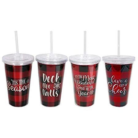 再利用可能な蓋付きコーヒーカップ 再利用可能なコーヒーカップ 蓋付きタンブラーカップ クリスマスタンブラー プラスチックカップ 蓋とストロー付き Shopの再利用可能な蓋付きコーヒーカップ 蓋付きタンブラーカップ かわ Nb08lqvt3b2y キッチン 台所用品 Crescent Shop