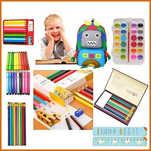 人気ショップが最安値挑戦 Newland 子供用アートセット 98ピース お絵かきセット スクールバッグ 幼児ギフト 学校 文房具 代引不可 Www Shandilyaz Com