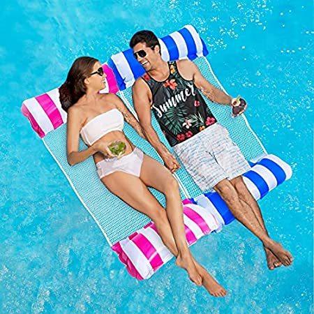 超特価SALE開催！ Size, Adult Toys Floats Pool Inflatable 送料無料 2-Pack Pool Swimming Multi-Purpose ハンモックアクセサリー