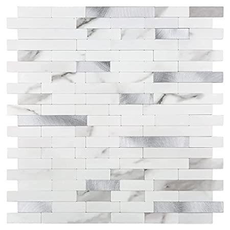 販売安い 順 のhomeymosaic 剥がして貼れるバックスプラッシュタイル サブウェイ Shopのhomeymosaic 大理石ストーン 住宅設備 アルミニウム Pvc 壁タイル キッチンバスルームに貼れる 壁紙 Nb0932fq81gy Crescent Shop 廃盤 品