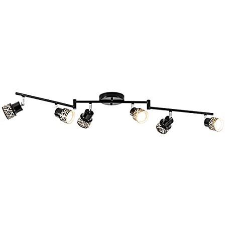 独特の上品 Track 6-Lights Lighting M and Pole Light Adjustable with Light Ceiling Kit, LED電球、LED蛍光灯