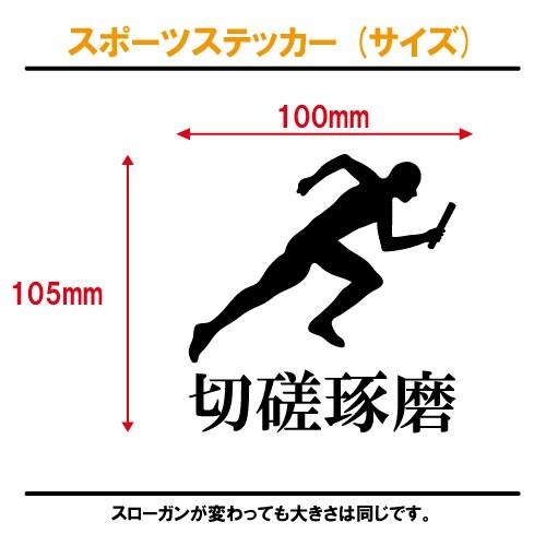 陸上 ステッカー スポーツ 01 全32色 スローガン30種類 部活 応援 クラブ チーム 標語 中学 高校 引率 Athletics01 ステッカーショップ クレセント 通販 Yahoo ショッピング