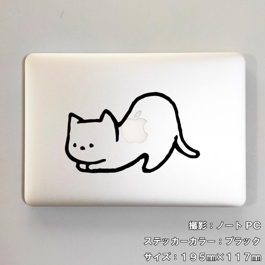 キャット ステッカー 19 全26色 5サイズ ねこ ネコ 猫 傷隠し シール