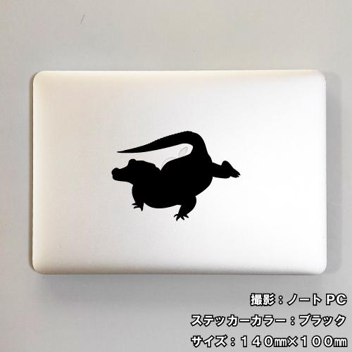 ワニ ステッカー 03 全26色 5サイズ クロコダイル アリゲーター 傷隠し