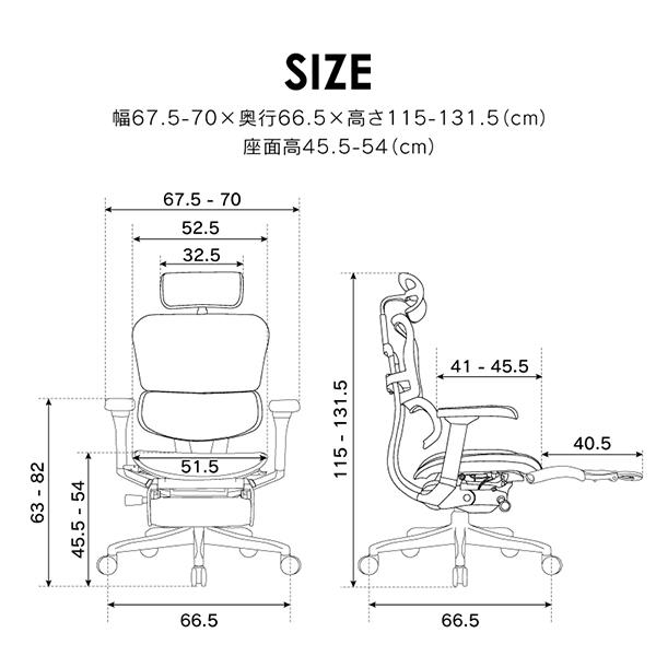 エルゴヒューマン オットマン オフィスチェア ゲーミングチェア EHP2-LPL-DR エルゴヒューマンプロオットマン2 Ergohuman　t001-elg-ehp2-lpl-ch