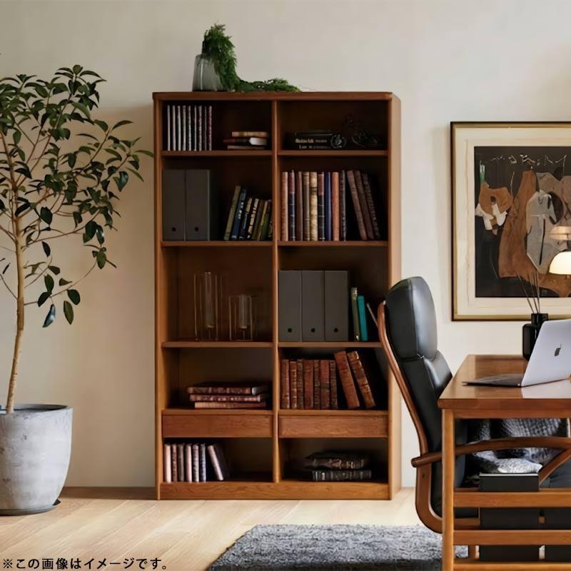No.3600 書棚A [W105]  DA色(3600書棚A／受注生産) NA色(3604書棚A／受注生産) CA色(3608書棚A／受注生産) 浜本工芸 日本製 本棚 引出自由棚 書斎 GYHC QSM-220の画像