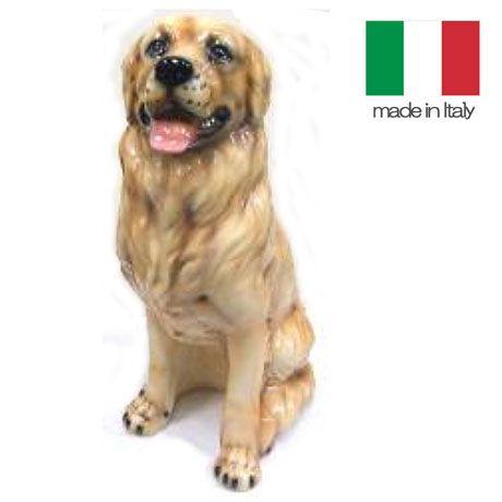 ゴールデンレトリーバー　陶器置物 ク*ク様 加藤工芸 ゴールデンレトリバー 犬の陶器置物 アンティーク