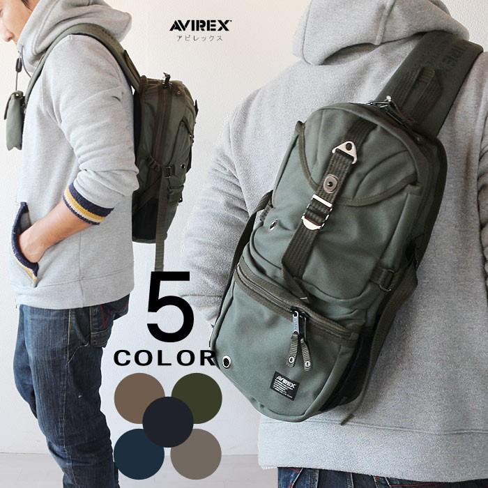ボディバッグ ミリタリーブランド AVIREX アウトドア 斜めがけバッグ