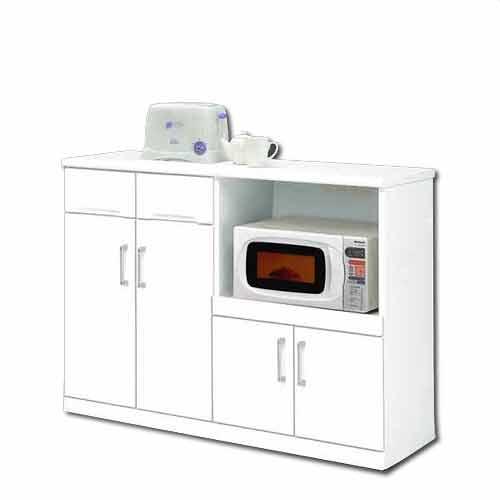 キッチンカウンター 白家具 鏡面 キッチン収納 開梱設置送料無料 本製