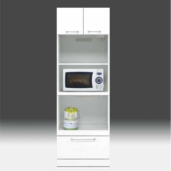 レンジ台 白家具 鏡面 食器棚 レンジボード 開梱設置送料無料 日本製