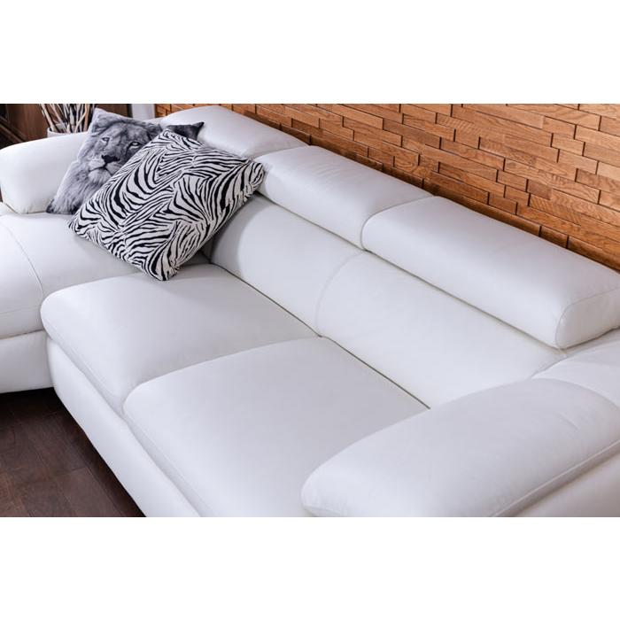 カウチソファ 2点セット 本革張り ソファ ヘッドリクライニング 3人