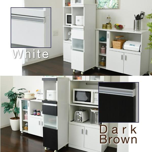 【7/30まで出品】食器棚　キッチンラック 楽天市場】キッチンラック 幅75cm スライド棚 スチール S字フック3個